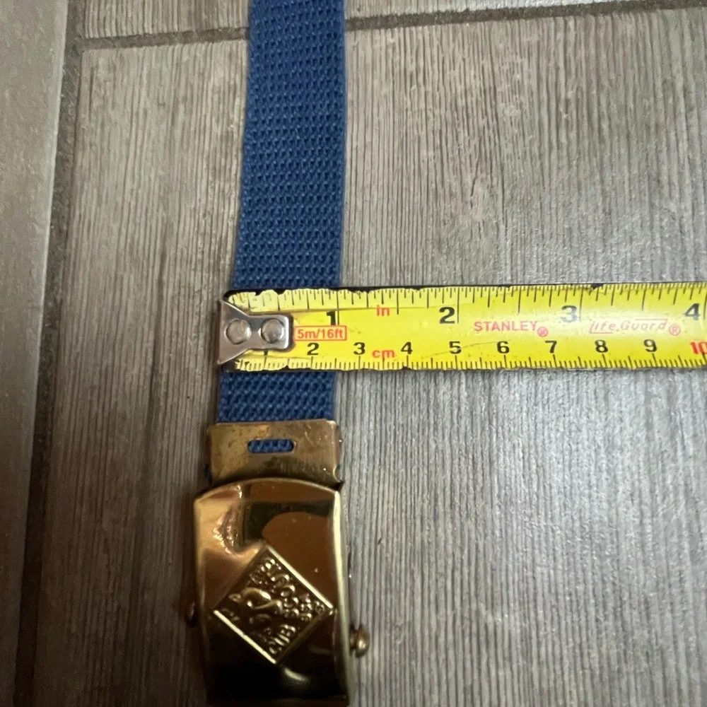 Cub Scouts Wolf Vintage BSA Solid Brass Uniform Belt Buckle And Belt 29” Used